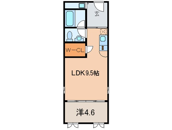 ｼｭﾀｯﾄﾒｿﾞﾝの物件間取画像